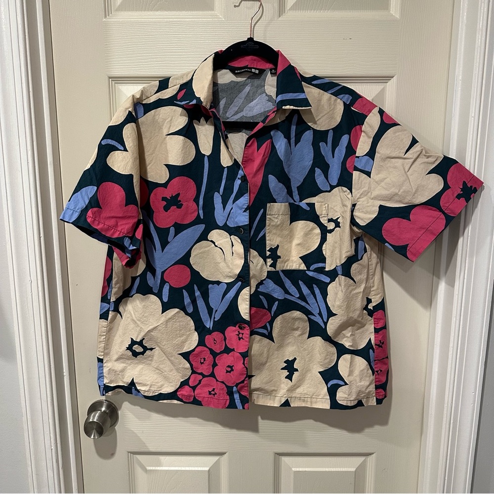 Uniqlo x Marimekko Floral Button Up
